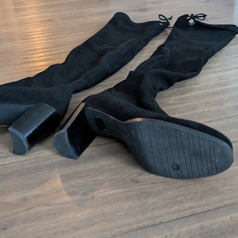 Stuart Weitzman Black Over the Knee Boots - Picture 5 of 7